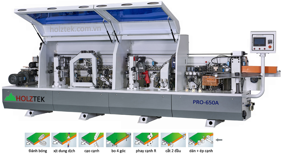 Máy dán cạnh tự động hoàn toàn PRO-650A